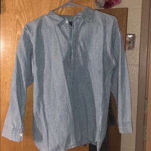 Quarter button chambray top (medium)
